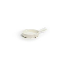 Mini Kodai white porcelain frying pan 3.54 inch