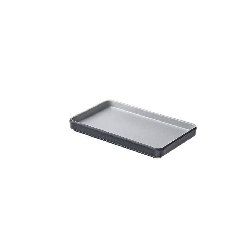 Tenerife grey melamine rectangular tray 9.84x4.30x0.78 inch