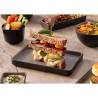 Tenerife grey melamine rectangular tray 9.84x4.30x0.78 inch