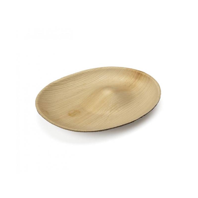 Hill palm leaf oval plate 9.05x7.08 inch
