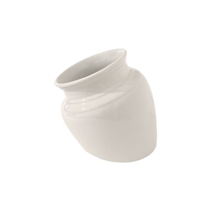 Amphora white porcelain cereal vase 0.52 gal