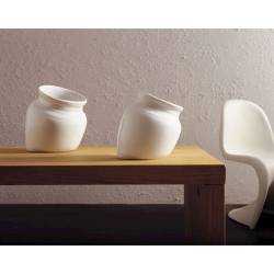 Amphora white porcelain cereal vase 0.52 gal