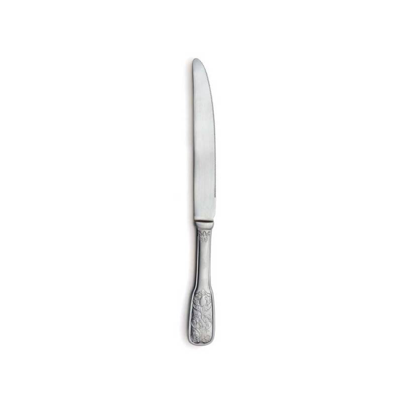 Coltello tavola Versailles in acciaio inox satinato cm 24,4