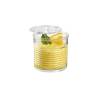 Transparent plastic mini canning jar with lid 3.72 oz.