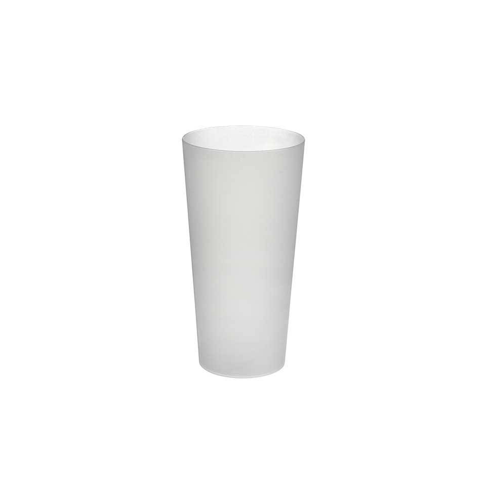 Satin polypropylene conical cup 20.28 oz.
