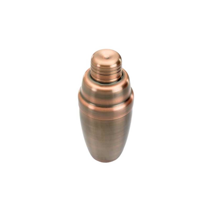 Heavy Duty antiquated copper-plated stainless steel cobbler shaker 16.90 oz.