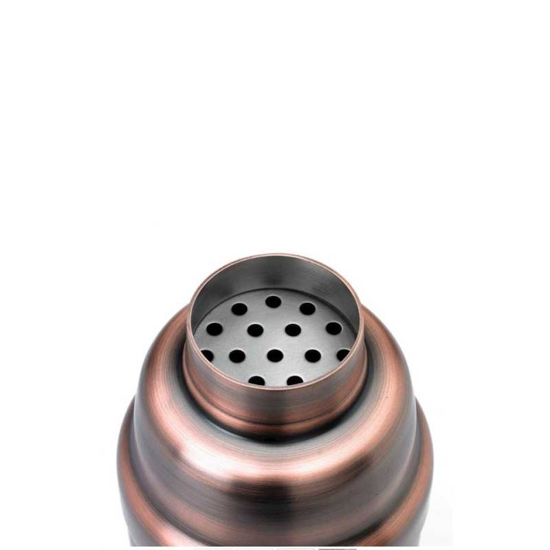 Heavy Duty antiquated copper-plated stainless steel cobbler shaker 16.90 oz.