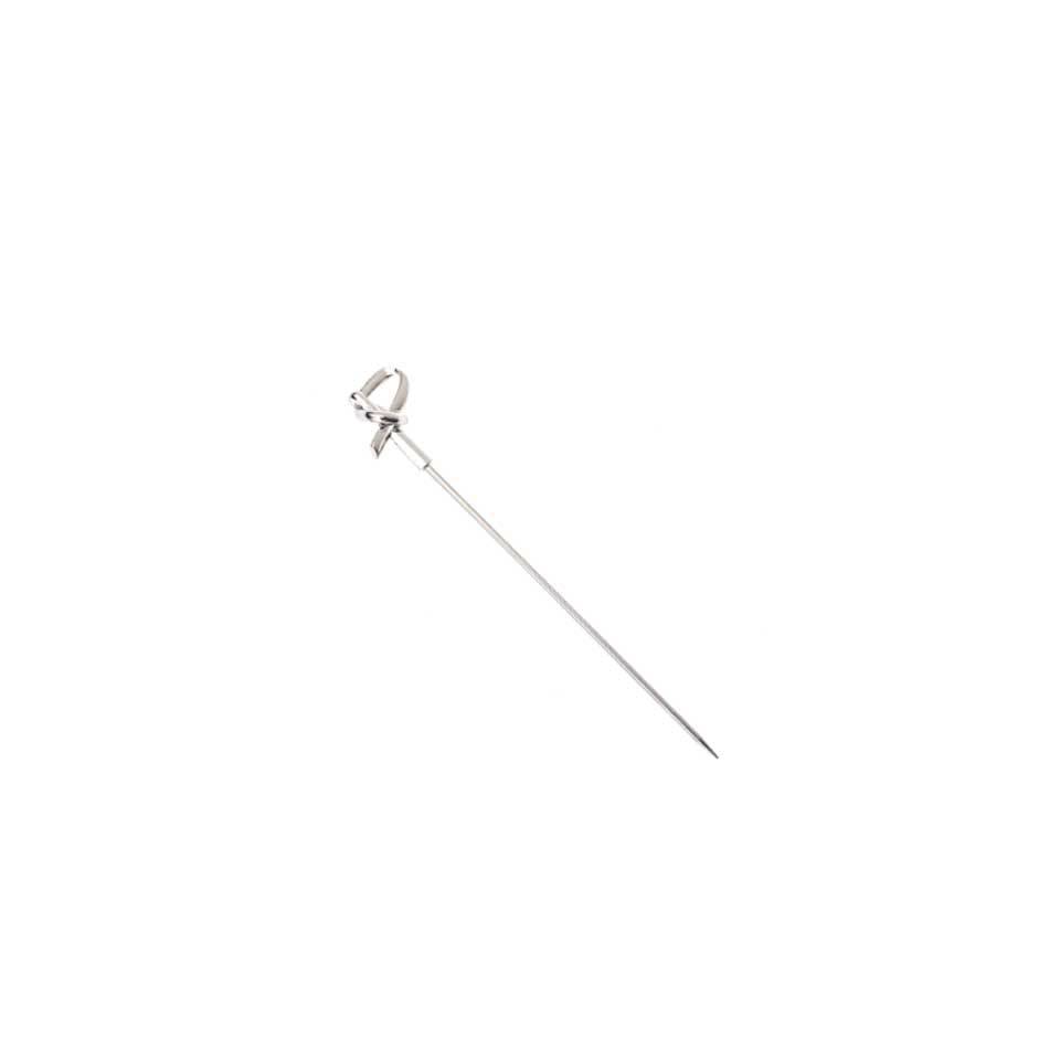 Stainless steel cocktail skewers with curl 4.33 inch
