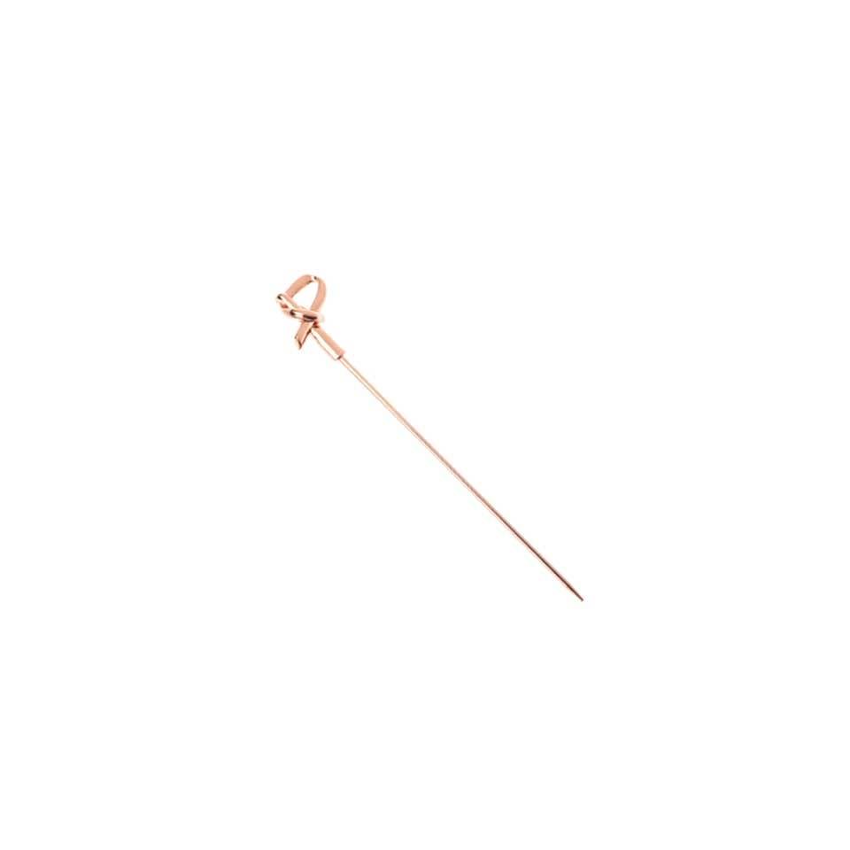 Copper-plated stainless steel cocktail skewers with curl 4.33 inch