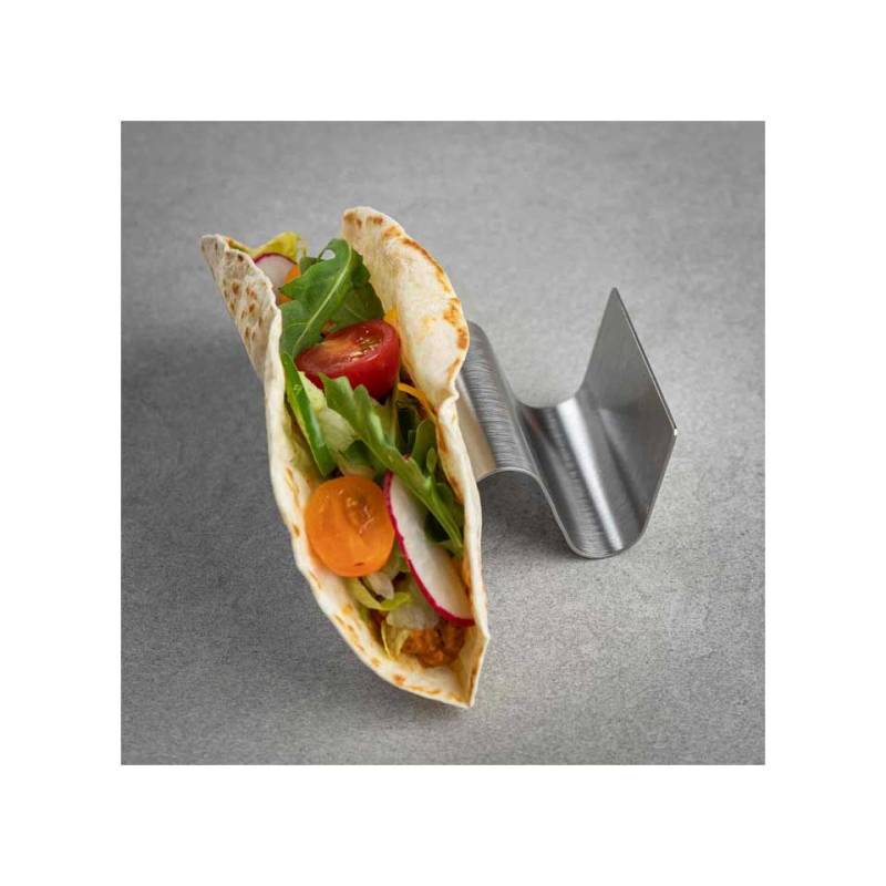 Supporto mini tacos Taxi in acciaio inox