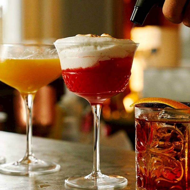 Coppa fizz Roma 1960 Bormioli Luigi en verre transparent cl 26