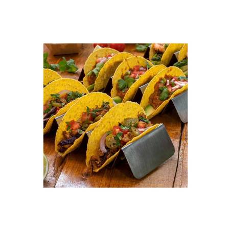 Supporto mini tacos in acciaio inox cm 22,3x8x3,5