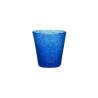 Bicchiere acqua Surf in vetro di colore blu cl 30