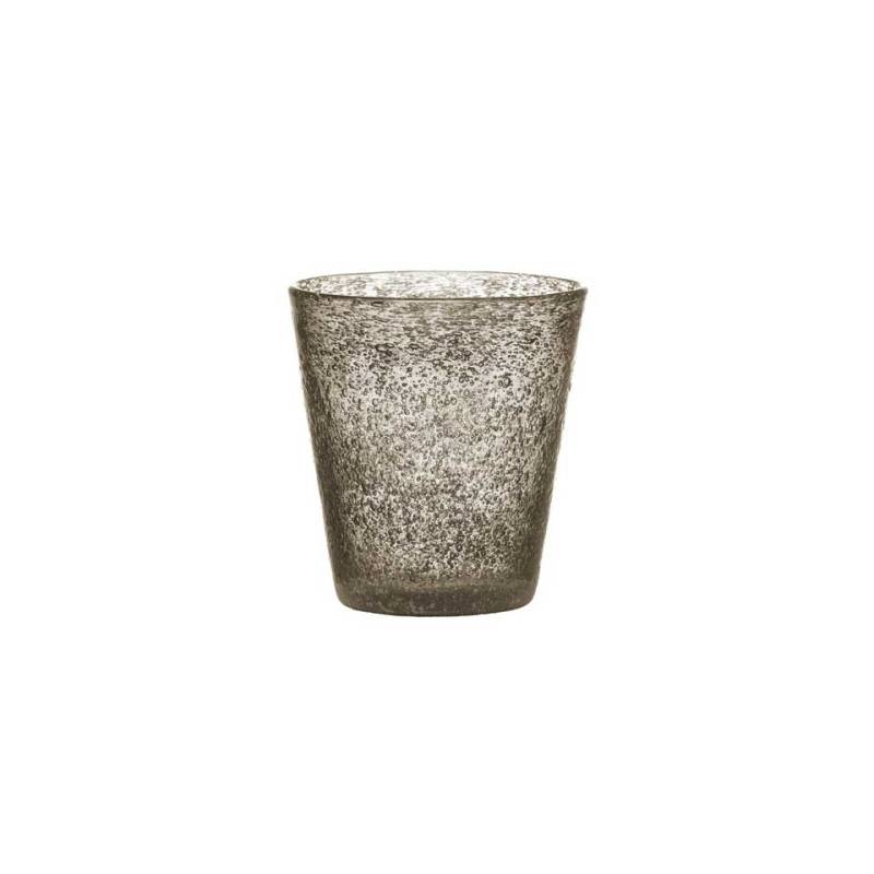 Bicchiere acqua Surf in vetro di colore grigio cl 30