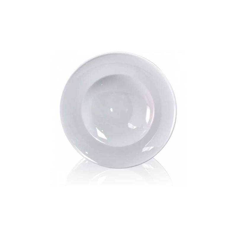 Delta white porcelain pasta bowl 11.81 inch