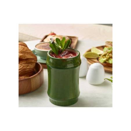 Tiki Becher Bamboo grün Porzellan cl 50