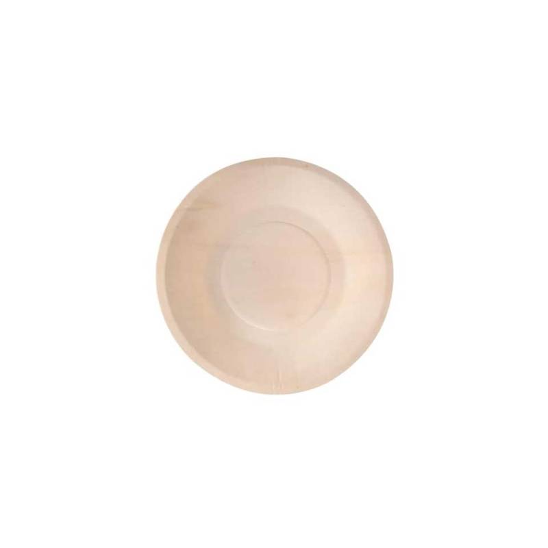 Round compostable wooden dish 8.46 inch