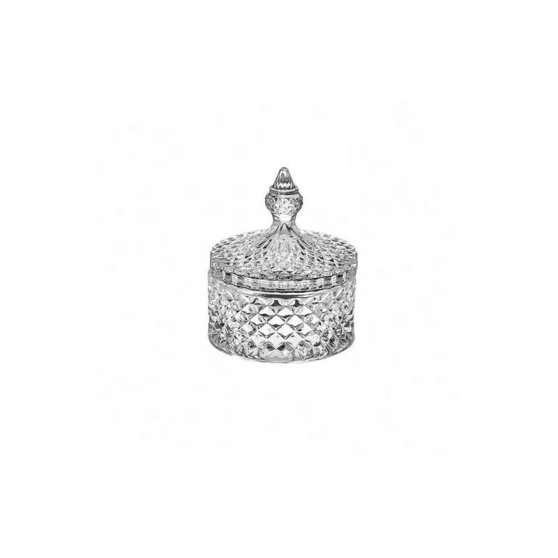 Bohemia glass favor with lid 4.92x4.13 inch