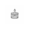 Bohemia glass favor with lid 4.92x4.13 inch