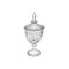 Glass wedding cup with foot and lid 