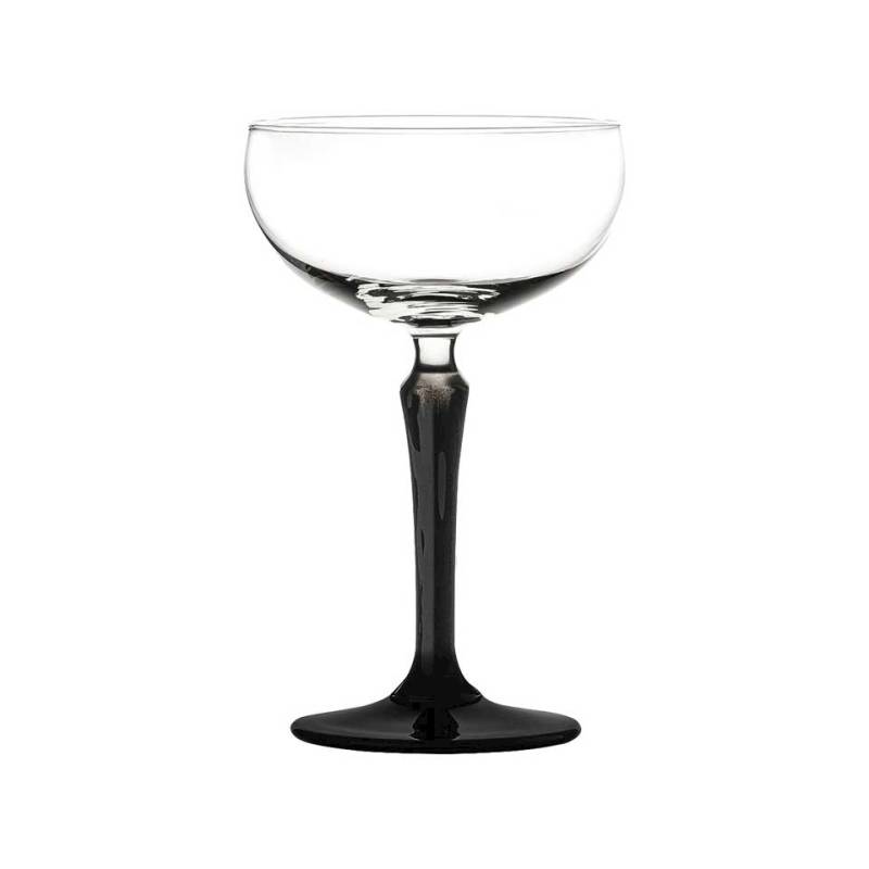 Spksy black stem champagne cup 8.28 oz.