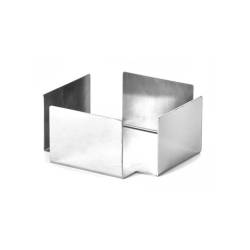 Stainless steel square napkin holder 5.11x5.11x1.96 inch