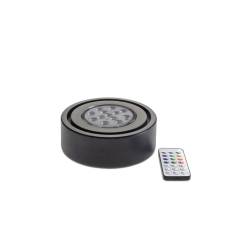 100% Chef black lacquered wood led base for smoker dome