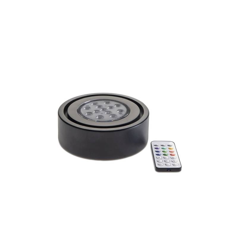 100% Chef black lacquered wood led base for smoker dome