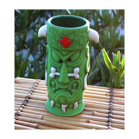 Tiki mug Derek's Witch Doctor in ceramica verde cl 64