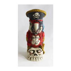 Tiki mug Peg Leg Party Parrot in ceramica multicolor cl 48