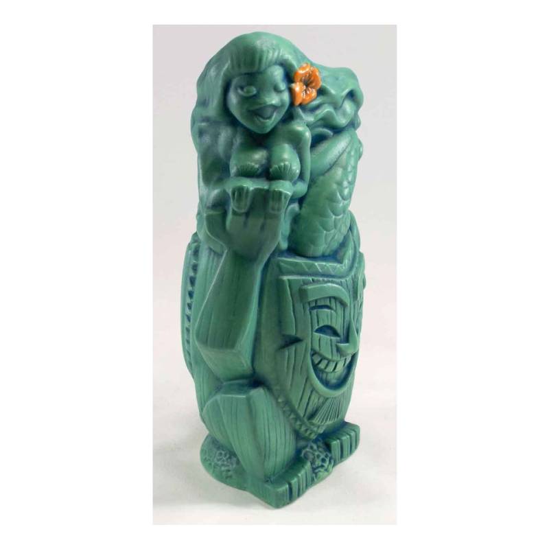 Tiki mug Looky Leia Mermaid in ceramica acquamarina cl 54