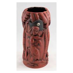 Tiki mug Marooned Mutineer in ceramica bordeaux cl 55