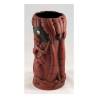 Marooned Mutineer burgundy ceramic Tiki mug 18.60 oz.