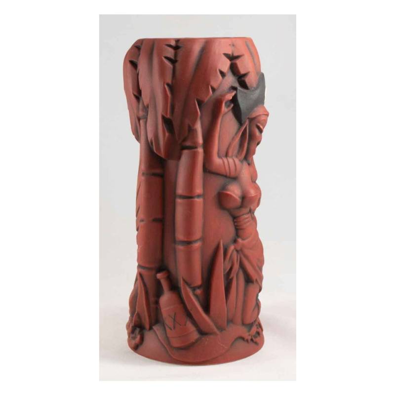 Tiki mug Marooned Mutineer in ceramica bordeaux cl 55