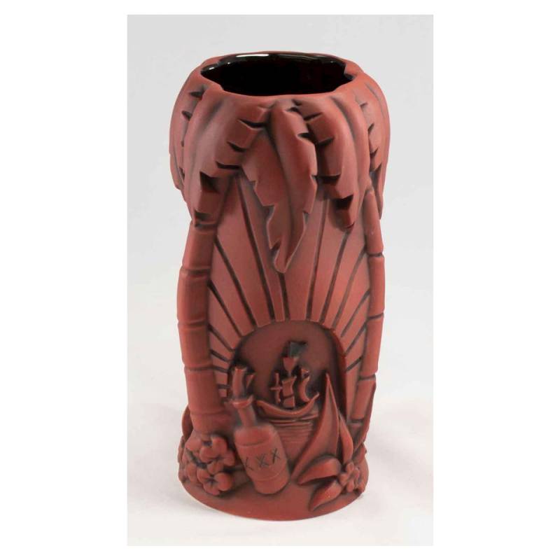 Tiki mug Marooned Mutineer in ceramica bordeaux cl 55