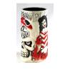 Tiki mug Vince Ray's Voodoo Idol in ceramica bianca e rossa cl 55