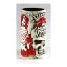 Vince Ray's Voodoo Idol red and white ceramic Tiki mug 18.60 oz.