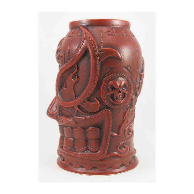 Tiki mug Estrella Fuego in ceramica bordeaux cl 88