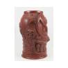 Estrella Fuego burgundy ceramic Tiki mug 29.75 oz.