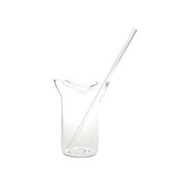 100% Chef Cookie Bag glass with straw 8.45 oz.