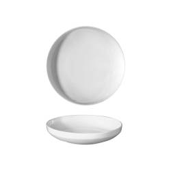 Yalin white porcelain bottom plate 7.48 inch