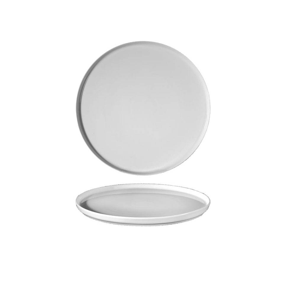 Yalin white porcelain flat plate 8.26 inch