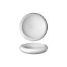 Yalin white porcelain round pillow top dish 10.63 inch