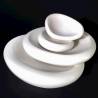 Piatto piano ovale Cuscino Yalin in porcellana bianca cm 13,5