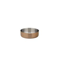Brushed copper antiqued copper stainless steel ramekin 3.38 oz.