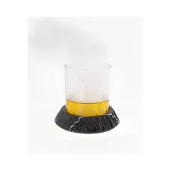 100% Chef Volcano marble and glass tumbler 7.44 oz.
