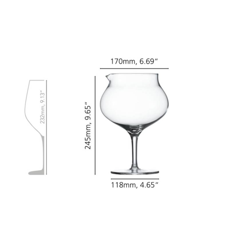 Spiegelau Grail glass decanter with stem 0.26 gal