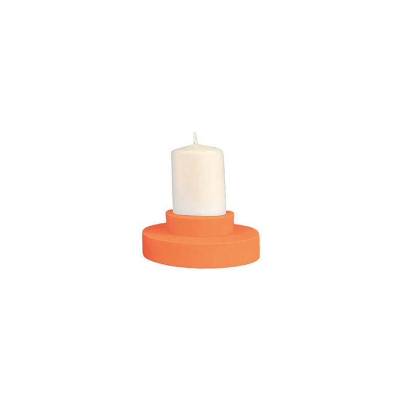 Porter Green Flipp large valencia silicone candle holder