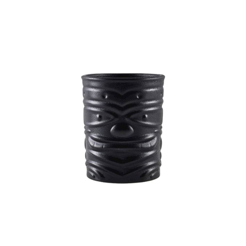 Tiki mug Smile black porcelain cast iron cl 36