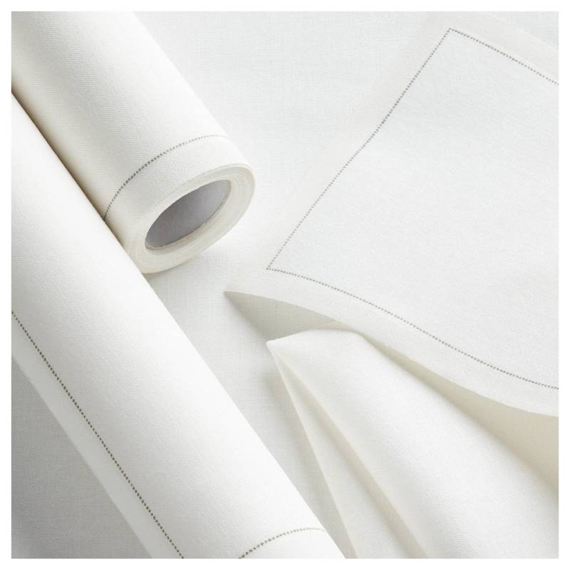 Rotolo sottobicchieri MyDrap a strappo 100% cotone bianco cm 10x10